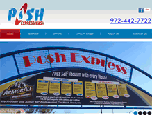 Tablet Screenshot of poshexpresswash.com